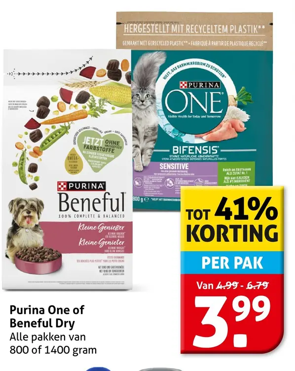 Aanbieding: Purina One of Beneful Dry