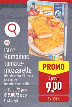 Offre: IGLO Kombinos tomate-mozzarella