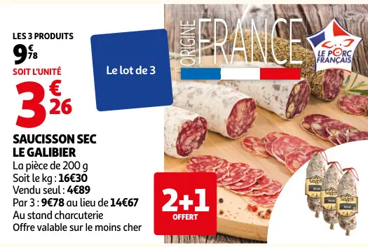 Offre: Saucisson sec