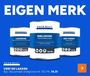 Aanbieding: Bouwmaat snelgrond wit