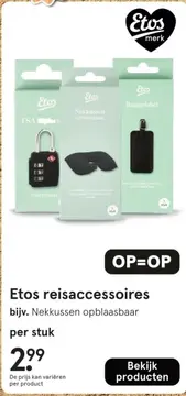 Aanbieding: Etos reisaccessoires