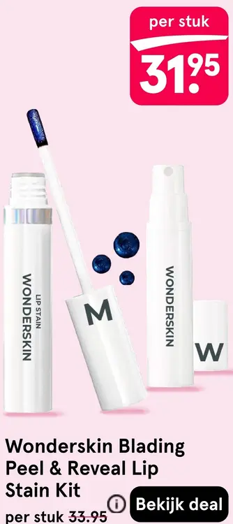 Aanbieding: Wonderskin Blading Peel & Reveal Lip Stain Kit
