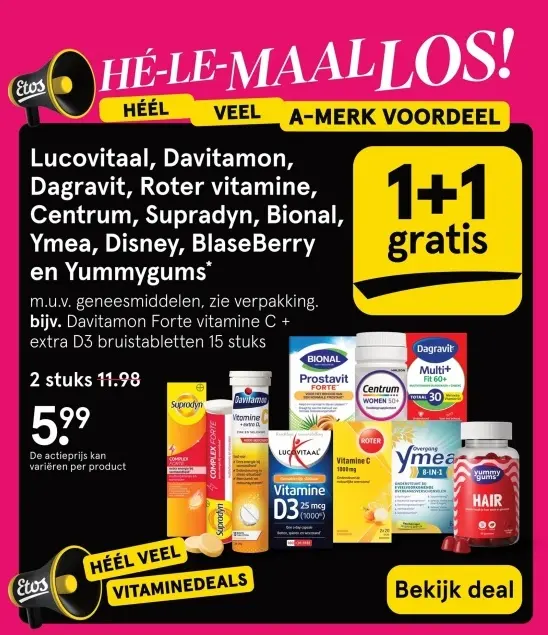 Aanbieding: Vitaminen en supplementen