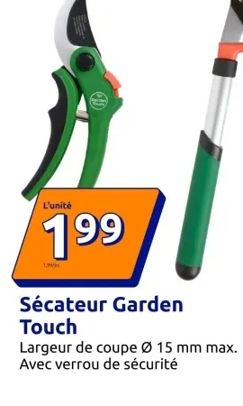 Offre: Sécateur Garden Touch