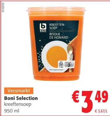 Promotie: kreeftensoep