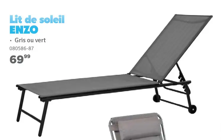 Offre: Lit de soleil ENZO