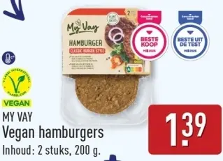 Aanbieding: Vegan hamburgers