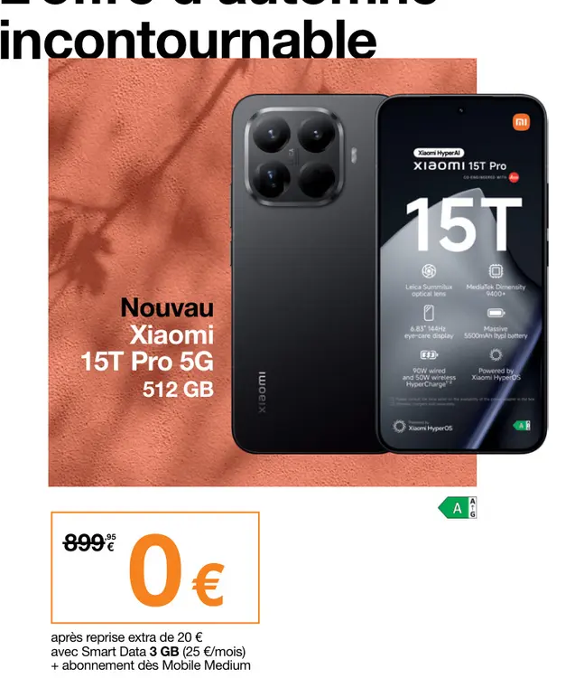 Offre: Xiaomi 15T Pro 5G