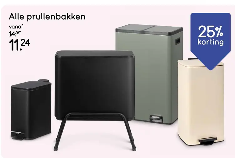 Aanbieding: Alle prullenbakken