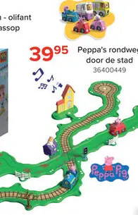 Promotie: Peppa Pig Whizz Around - Peppa's Rondweg door de Stad Speelset - Muziek en Geluid - Vanaf 2 Jaar