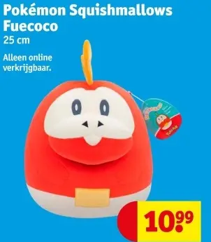 Aanbieding: Pokémon Squishmallows Fuecoco