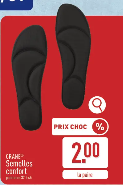 Offre: Semelles confort