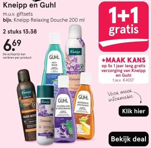 Aanbieding: Kneipp en Guhl