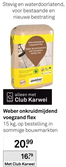 Aanbieding: Onkruidmijdend voegzand flex