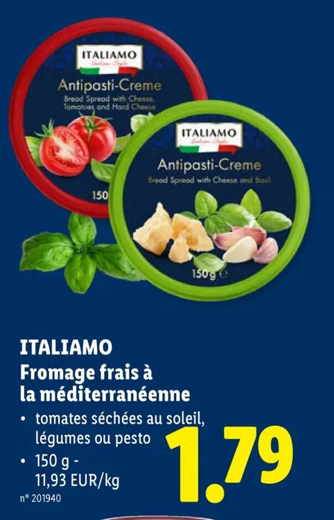 Offre: Fromage frais à la méditerranéenne