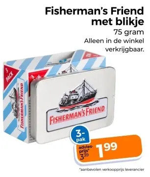 Aanbieding: Fisherman's Friend met blikje
