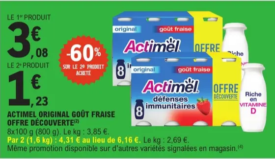 Offre: Original goût fraise