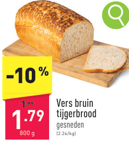 Aanbieding: Vers bruin tijgerbrood