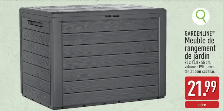 Offre: Meuble de rangement de jardin