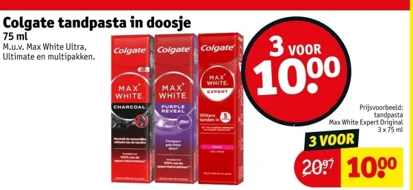 Aanbieding: Tandpasta in doosje