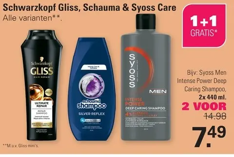 Aanbieding: Gliss, Schauma & Syoss Care