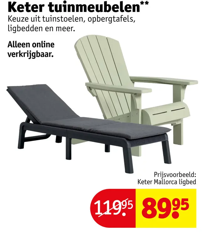 Aanbieding: tuinmeubelen