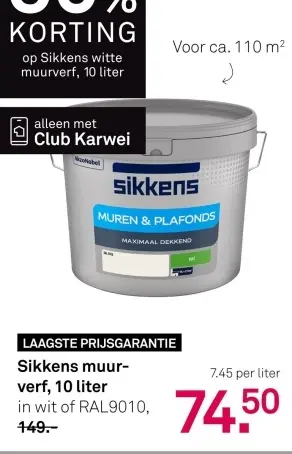 Aanbieding: Sikkens muurverf