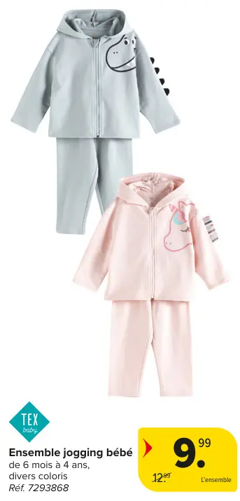 Offre: Ensemble jogging bébé