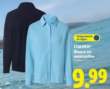 Offre: Blouse en mousseline