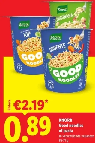 Aanbieding: Good noodles of pasta