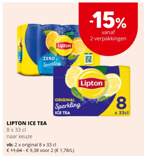 Promotie: Ice tea