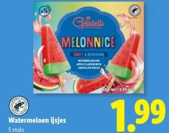 Aanbieding: Watermeloen ijsjes