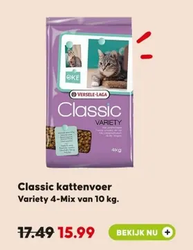 Aanbieding: Classic kattenvoer Variety 4-Mix