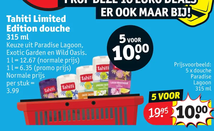 Promotie: Tahiti Limited Edition douche