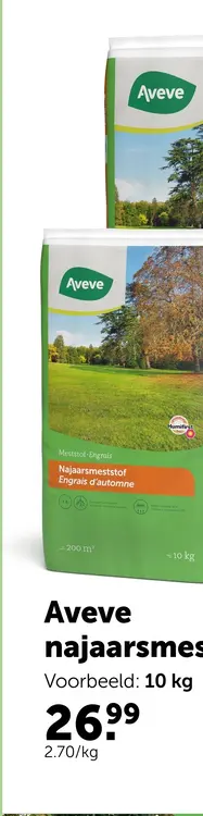 Promotie: Aveve najaarsmeststof
