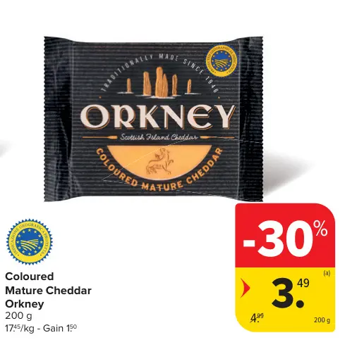 Offre: Coloured Mature Cheddar