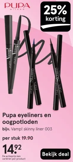 Aanbieding: Pupa eyeliners en oogpotloden