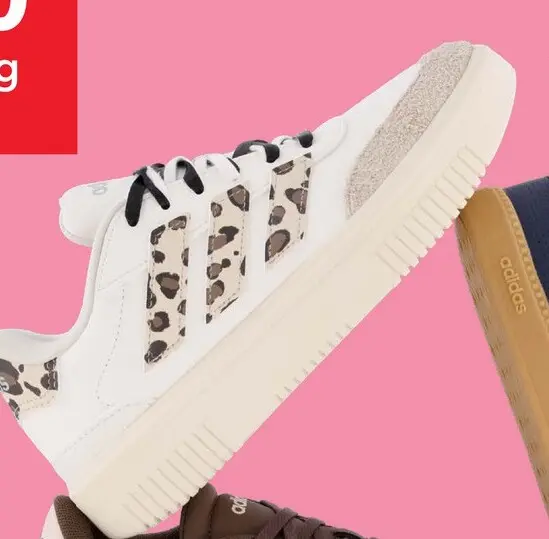 Aanbieding: Adidas Courtblock Bold dames sneakers beige