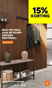 Aanbieding: Decowall acoustic eiken