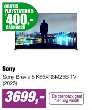 Aanbieding: Sony Bravia 8 K65XR8M25B TV (2025)