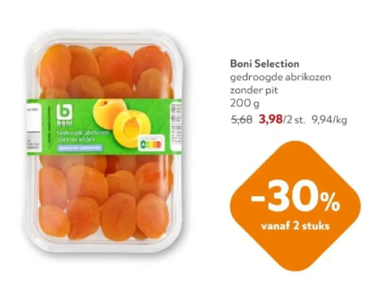 Promotie: Gedroogde abrikozen zonder pit