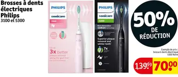 Offre: Brosses à dents électriques Philips 3100 et 5