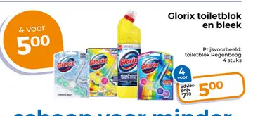Aanbieding: Glorix toiletblok en bleek