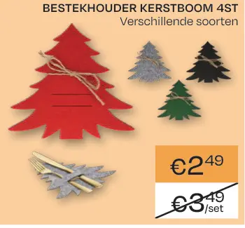 Promotie: Bestekhouder kerstboom