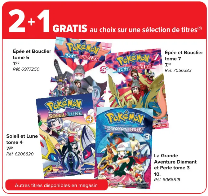 Offre: Mangas Pokémon (2+1 GRATIS)
