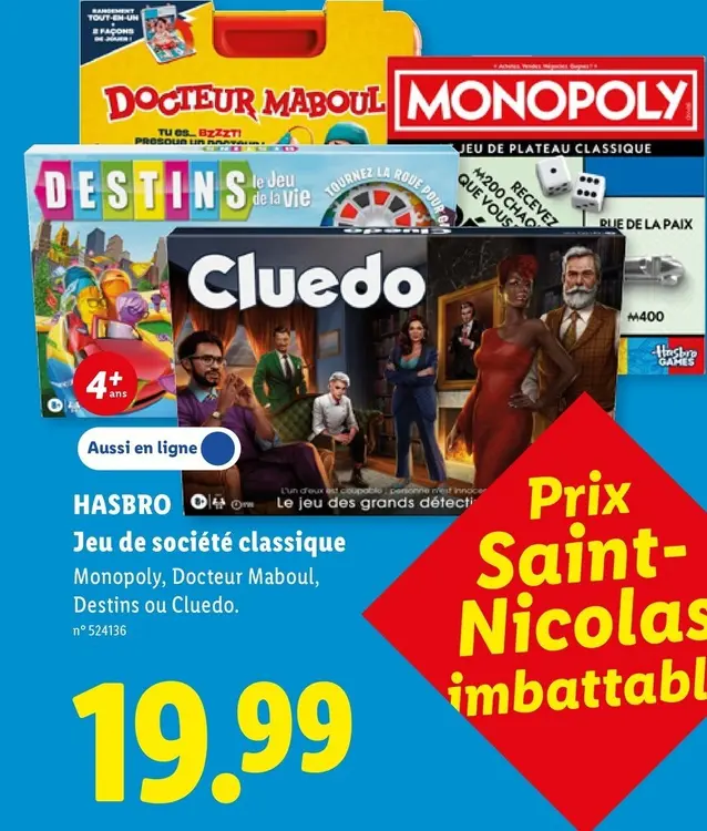 Offre: Jeu de société classique