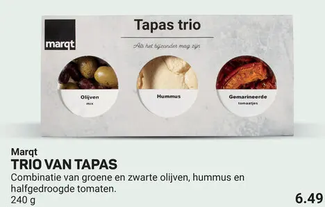 Aanbieding: Trio van tapas
