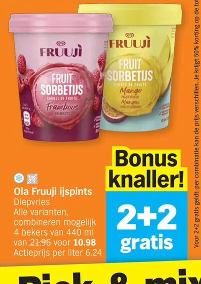 Promotie: Fruuji ijspints