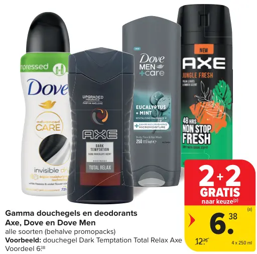 Promotie: Gamma douchegels en deodorants