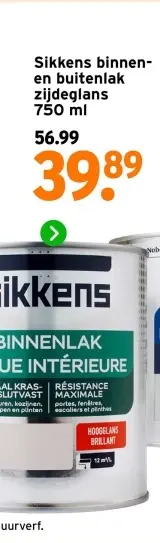Aanbieding: binnen- en buitenlak zijdeglans